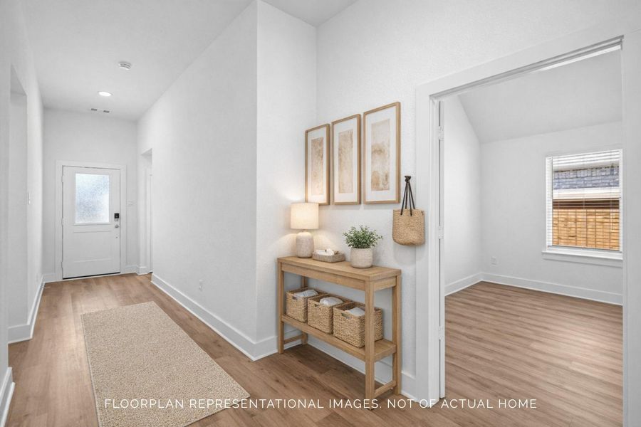 Furnished interior view inside a new home in Pinewood at Grand Texas, New Caney (Image 10).