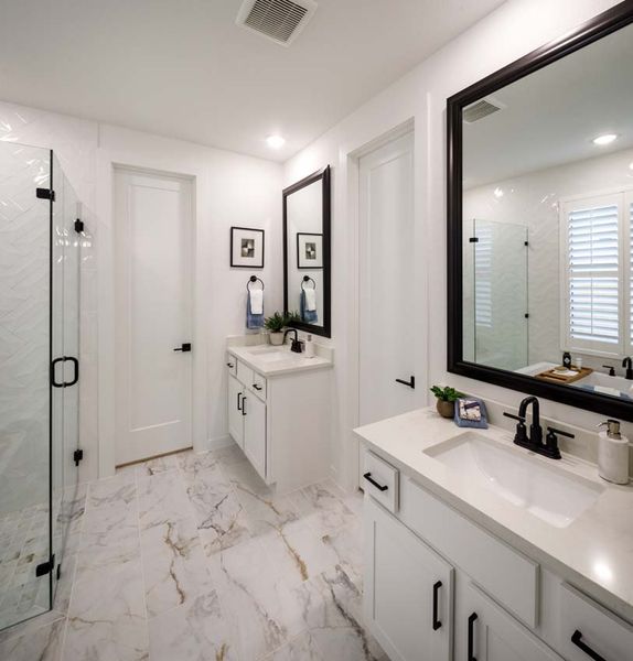 Representative Primary Bathroom - some options shown