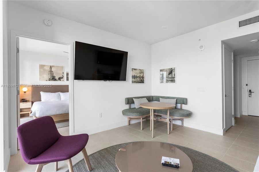 Furnished interior view inside a new home in , Miami (Image 6).