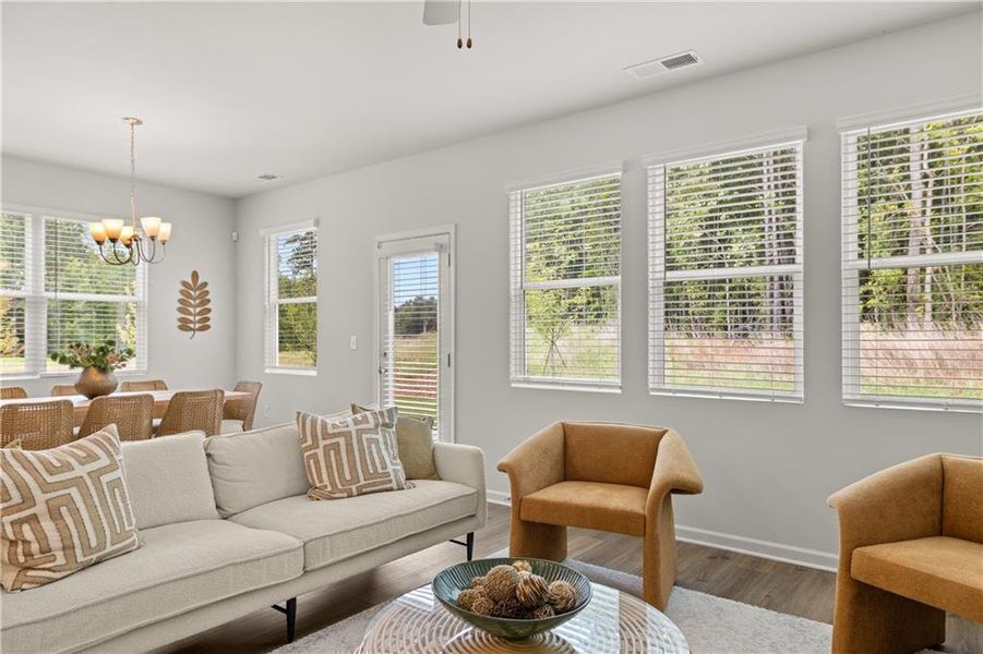 Furnished interior view inside a new home in Walden Park – The Retreat, Jonesboro (Image 32).
