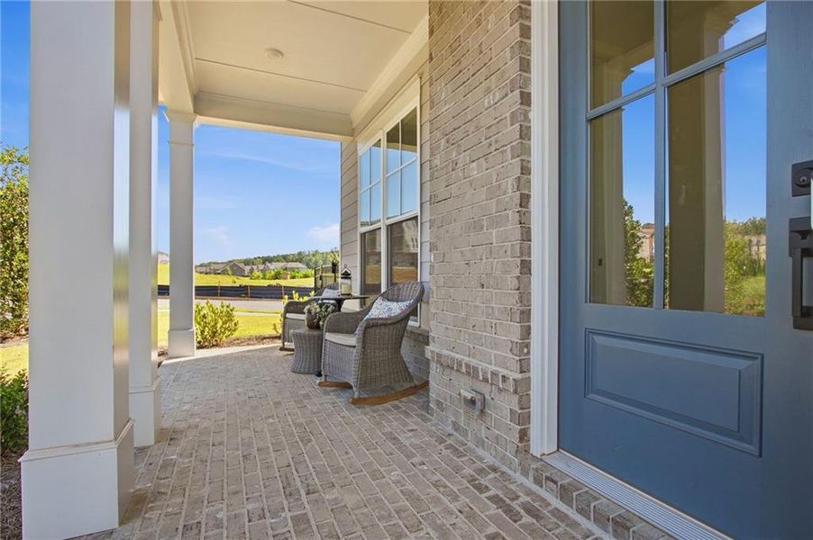 Exterior details and patio area of a home in Waterside Single Family, Peachtree Corners (Image 4).