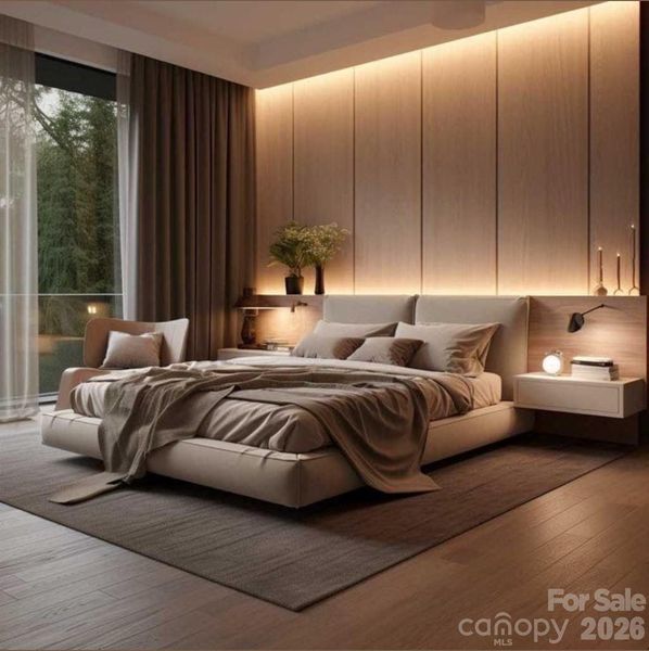 Furnished interior view inside a new home in , Charlotte (Image 7).