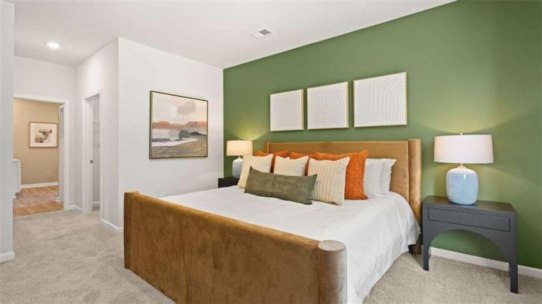 Furnished interior view inside a new home in Poplar Preserve, Newnan (Image 18).