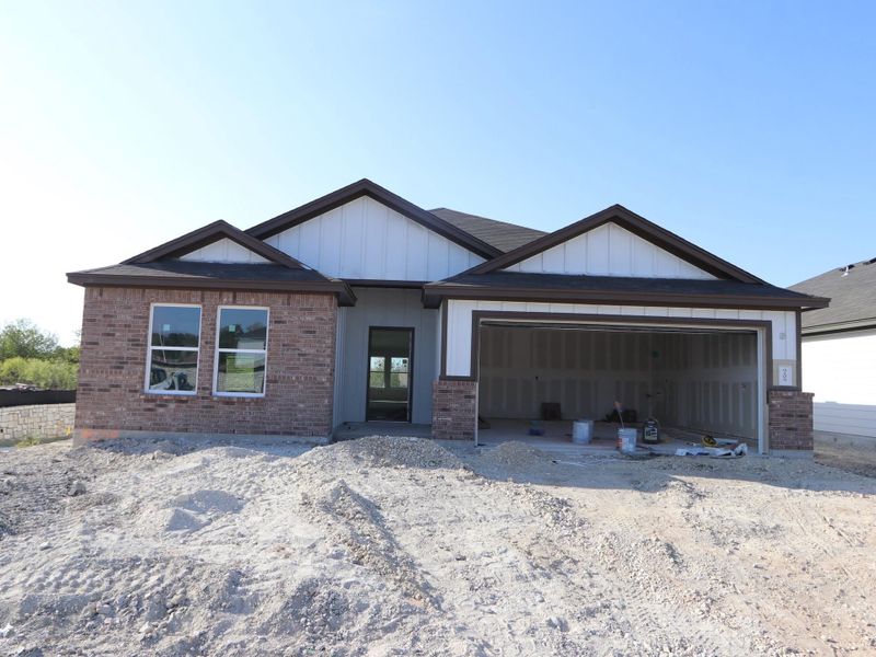 Exterior details and patio area of a home in Marble Creek Crossing, Austin (Image 2). Exterior details and patio area of a home in Marble Creek Crossing, Austin (Image 2).