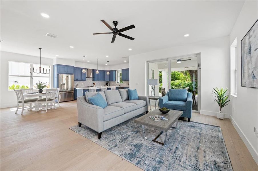 Furnished interior view inside a new home in , Sarasota (Image 35).