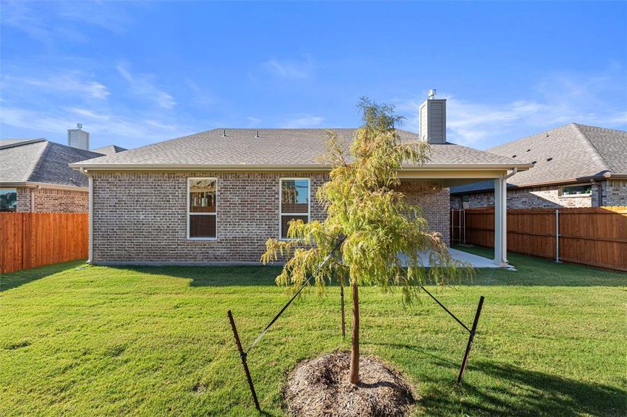 Exterior details and patio area of a home in Morningstar, Aledo (Image 23). Exterior details and patio area of a home in Morningstar, Aledo (Image 23).