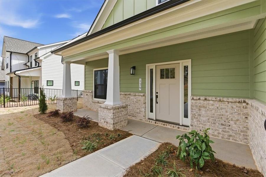 Exterior details and patio area of a home in , Emerson (Image 3). Exterior details and patio area of a home in , Emerson (Image 3).