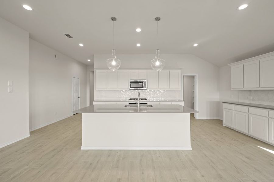 Front exterior of a new home in Myrtle Creek, Waxahachie, TX, highlighting curb appeal (Image 6). Front exterior of a new home in Myrtle Creek, Waxahachie, TX, highlighting curb appeal (Image 6).