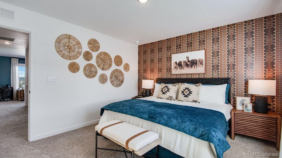 Furnished interior view inside a new home in The Ridge at Lorson Ranch, Colorado Springs (Image 5).