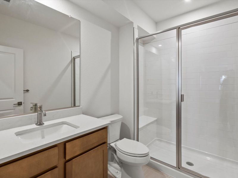 Representative furnished interior of a home built from the Reese by Lokal Homes in Jackson Creek, Monument (Image 15).