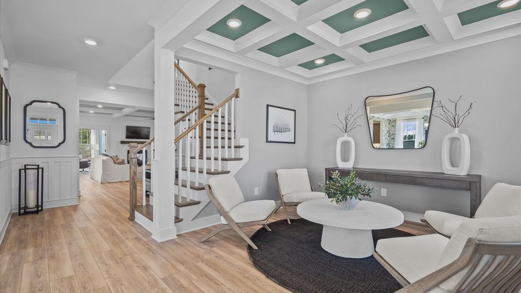 Furnished interior view inside a new home in Kayfield at Midway, Anderson (Image 3).
