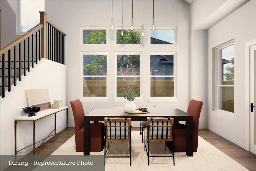 Furnished interior view inside a new home in Bridgeland Central: Emerald Heights - Enclave Collection, Cypress (Image 4).