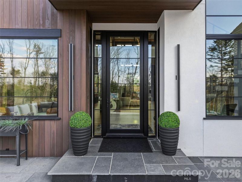 Exterior details and patio area of a home in , Asheville (Image 3).