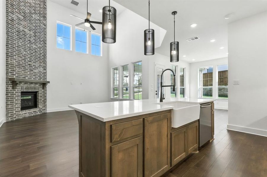 Furnished interior view inside a new home in Walsh: Artisan Series - 50' lots, Aledo (Image 16).