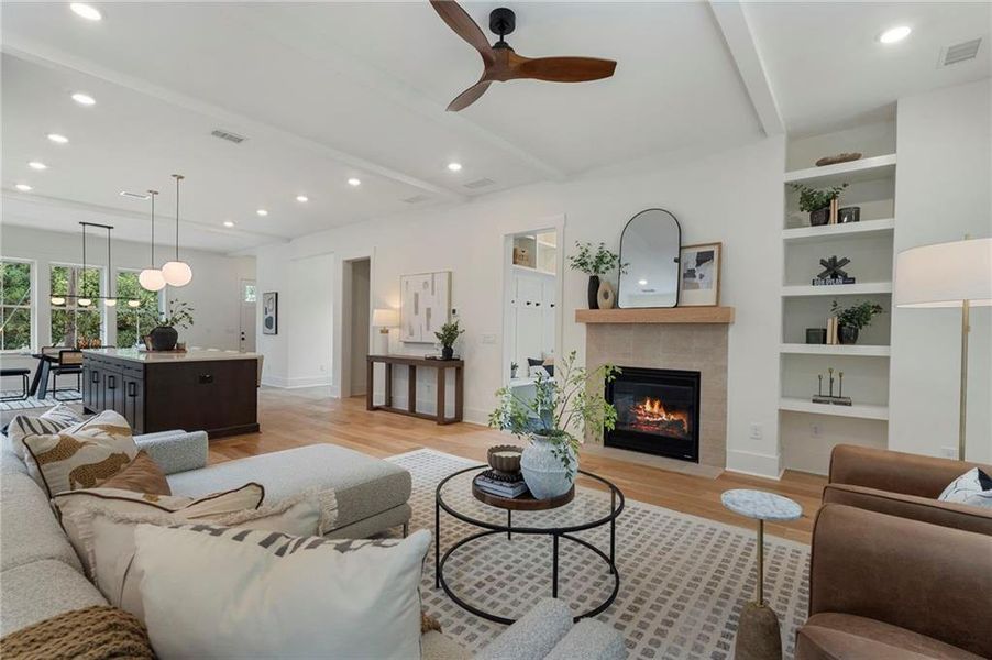 Furnished interior view inside a new home in , Atlanta (Image 55).