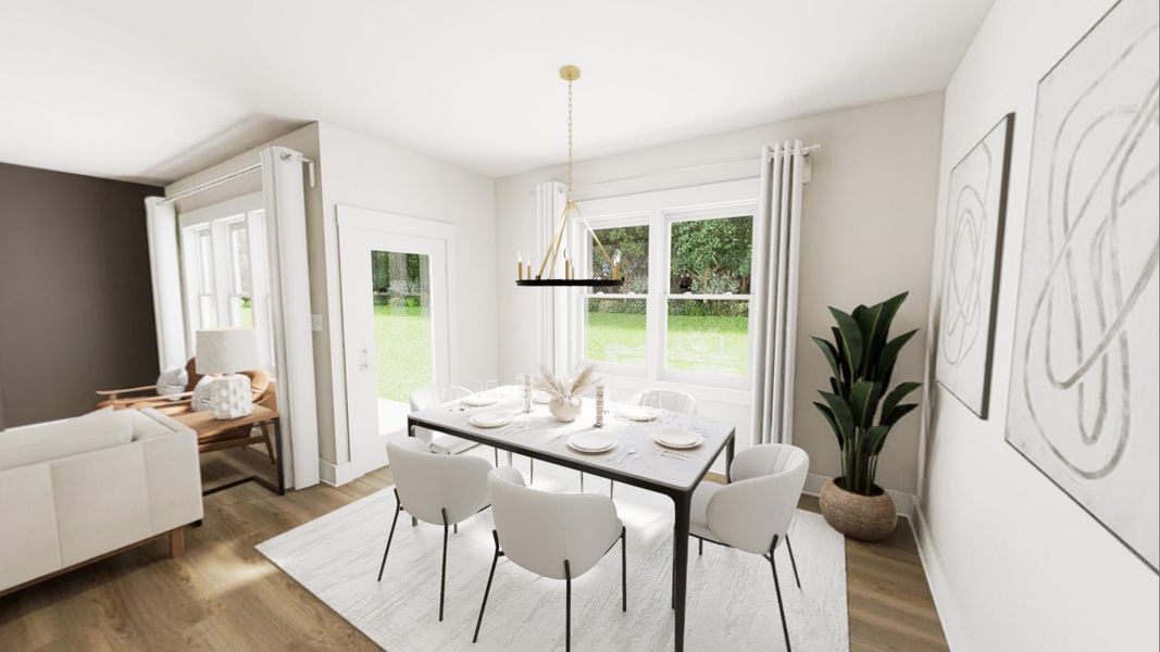 Furnished interior view inside a new home in McConnell Ridge, McLeansville (Image 5).
