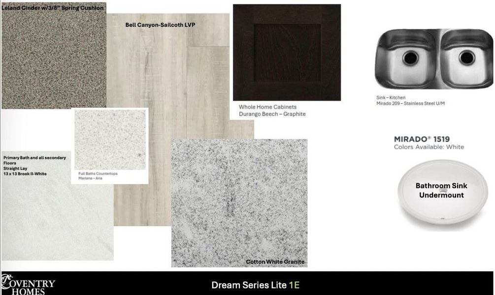 Sample of building materials used in homes in Windcress, Cove (Image 4).