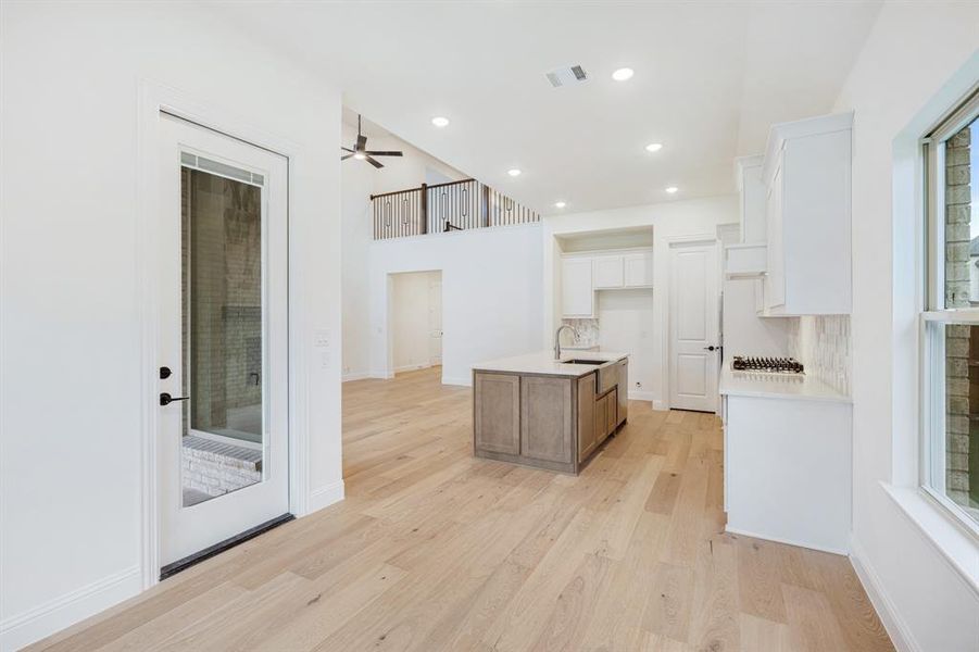 Furnished interior view inside a new home in Windsong Ranch Classic 61, Prosper (Image 9). Furnished interior view inside a new home in Windsong Ranch Classic 61, Prosper (Image 9).