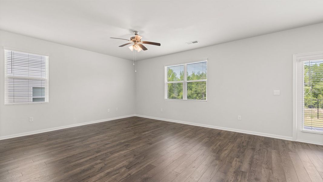 Representative unfurnished interior of a home built from the Elston by D.R. Horton in Southwind Village, Evans (Image 26). Representative unfurnished interior of a home built from the Elston by D.R. Horton in Southwind Village, Evans (Image 26).