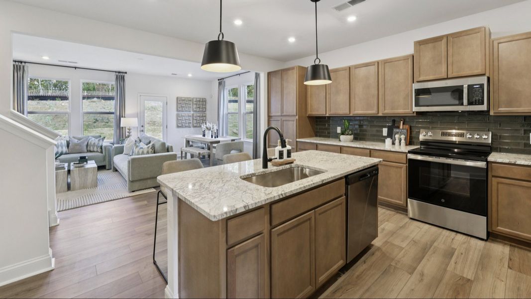 The Litchfield Plan by DBR Homes in Charlotte, NC   -  Kitchen