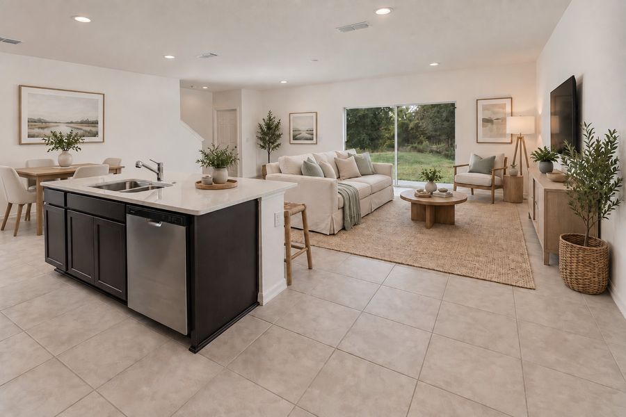 Spacious and Inviting Living Room in Central Florida Home