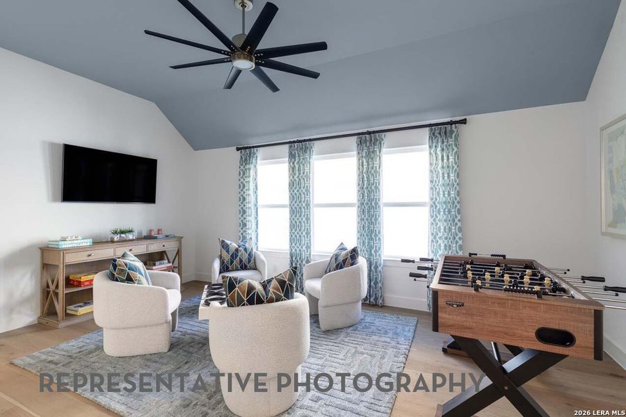 Furnished interior view inside a new home in Briggs Ranch, San Antonio (Image 12). Furnished interior view inside a new home in Briggs Ranch, San Antonio (Image 12).