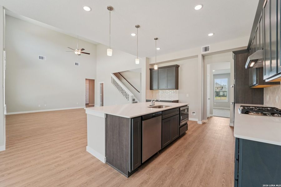 Furnished interior view inside a new home in Alamo Estates, San Antonio (Image 11).