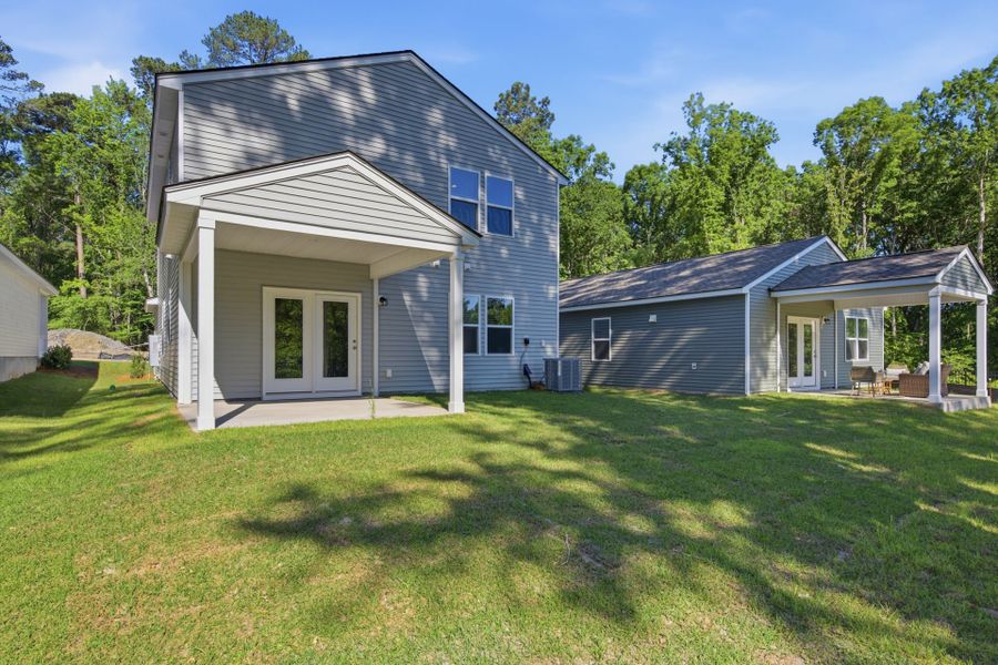 Exterior details and patio area of a home in Grand Arbor, Blythewood (Image 3). Exterior details and patio area of a home in Grand Arbor, Blythewood (Image 3).