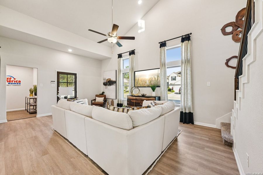 Furnished interior view inside a new home in Red Hawk Landing, San Antonio (Image 4).