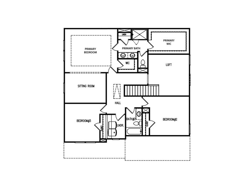2D floor plan layout for the The Landon II by My Home Communities in Robins Estates, Warner Robins, GA (Image 4). 2D floor plan layout for the The Landon II by My Home Communities in Robins Estates, Warner Robins, GA (Image 4).