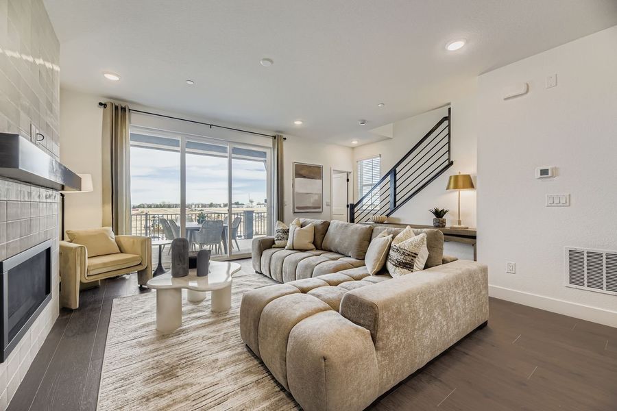 Representative furnished interior of a home built from the Apex Two by Brookfield Residential in Uplands, Westminster (Image 5).
