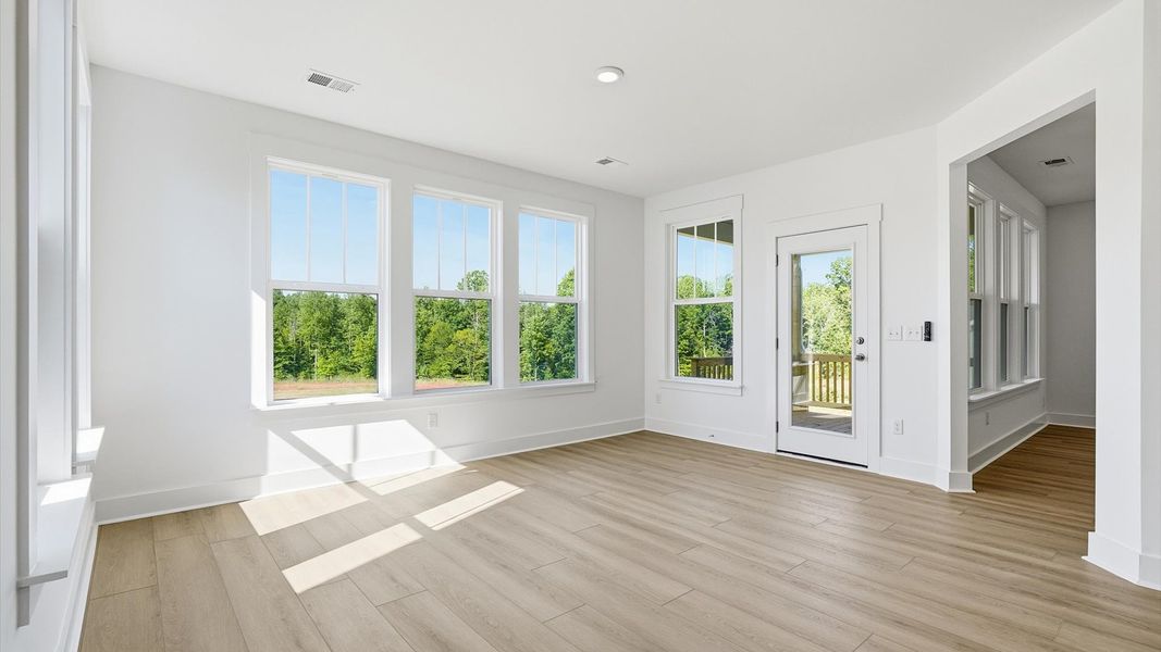Comfortable morning room with beautiful natural light and functional living space located at Pinebrook