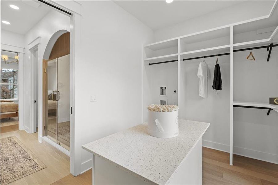 Furnished interior view inside a new home in , Johns Creek (Image 39).