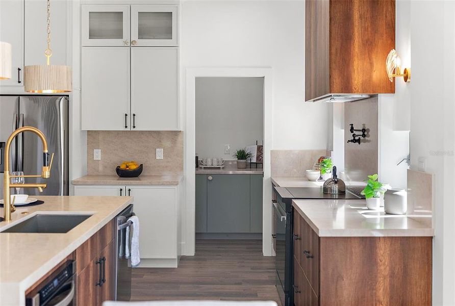 Furnished interior view inside a new home in , St. Petersburg (Image 33).