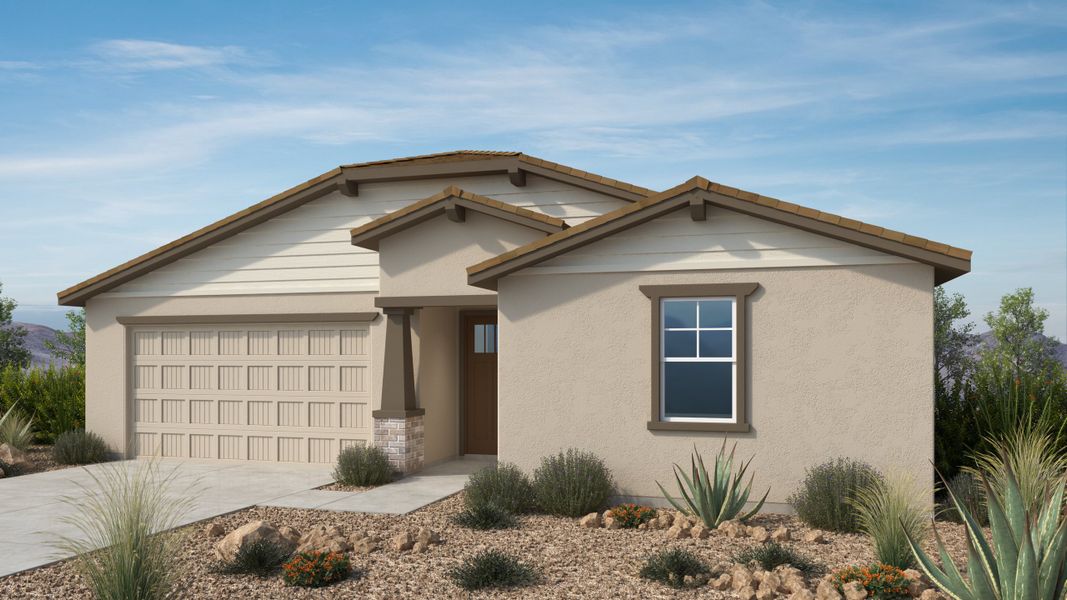 Representative exterior photo of a completed home built from the York by Taylor Morrison in Alamar, Avondale, AZ (Image 2). Representative exterior photo of a completed home built from the York by Taylor Morrison in Alamar, Avondale, AZ (Image 2).