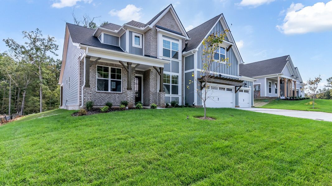Exterior details and patio area of a home in Brush Creek, Fairview (Image 3).