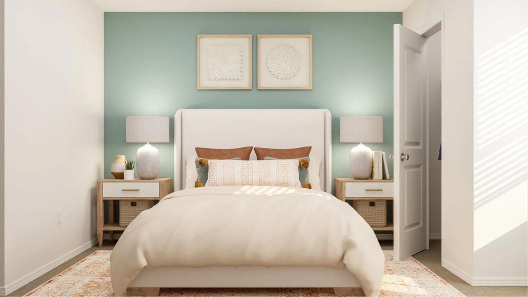 Furnished interior view inside a new home in Plum Creek North: Stonehill Collection, Kyle (Image 8).