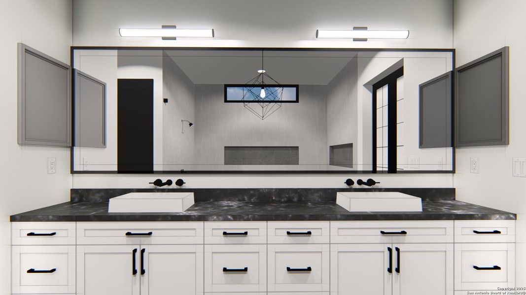 Furnished interior view inside a new home in , San Antonio (Image 15).