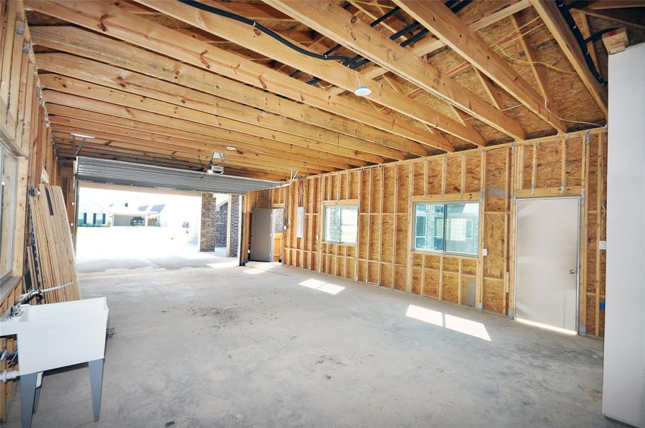 In-progress construction of a new home in Pedregal, League City, TX (Image 41).