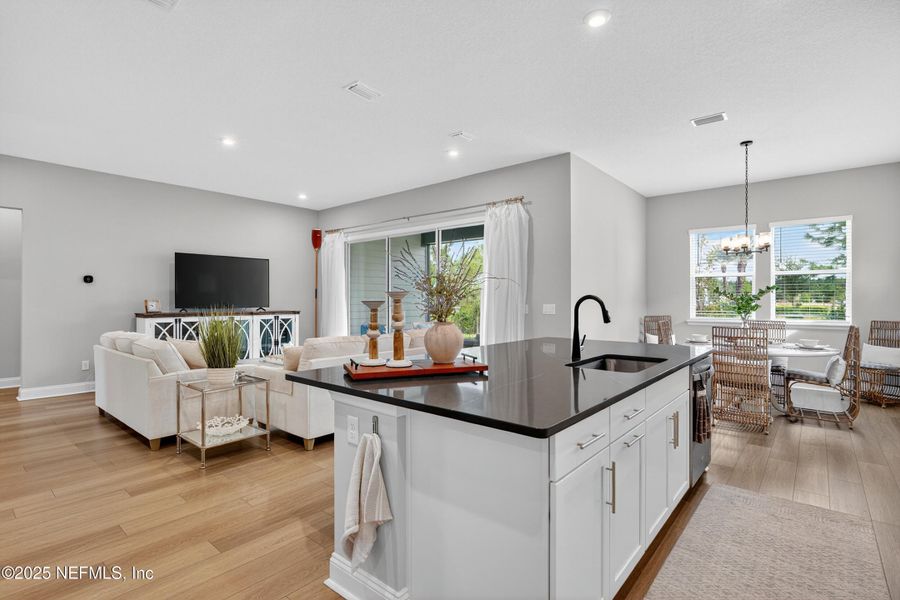 Furnished interior view inside a new home in RiverTown - WaterSong, St. Johns (Image 26).