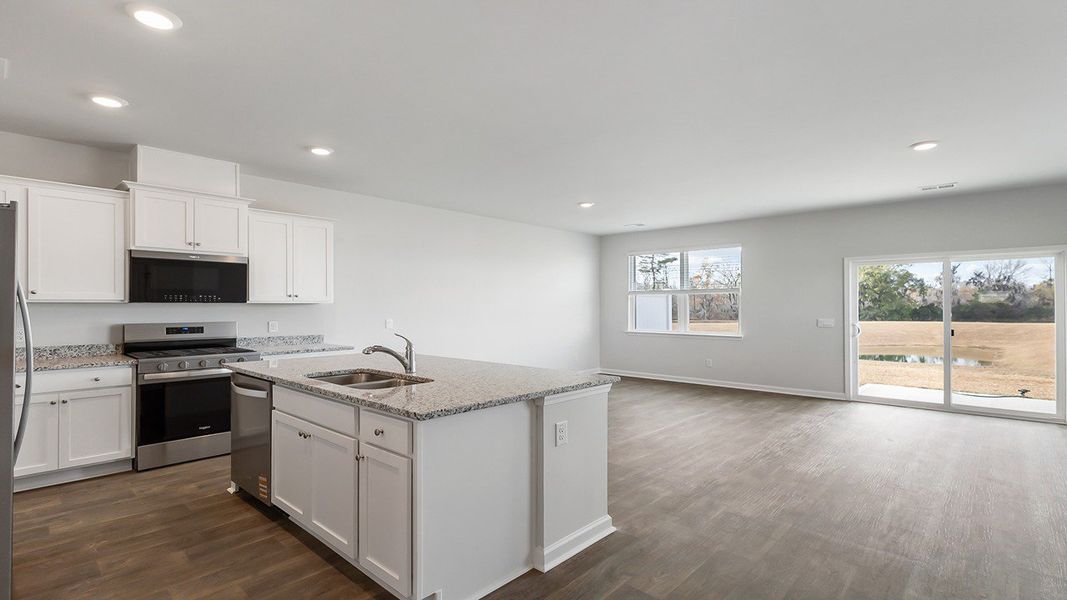 Furnished interior view inside a new home in Carolina Groves Townhomes, Moncks Corner (Image 4).