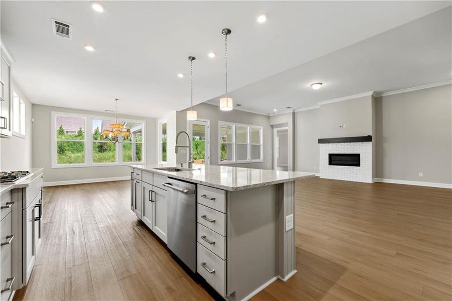 Furnished interior view inside a new home in Cresswind Georgia at Twin Lakes, Hoschton (Image 11).