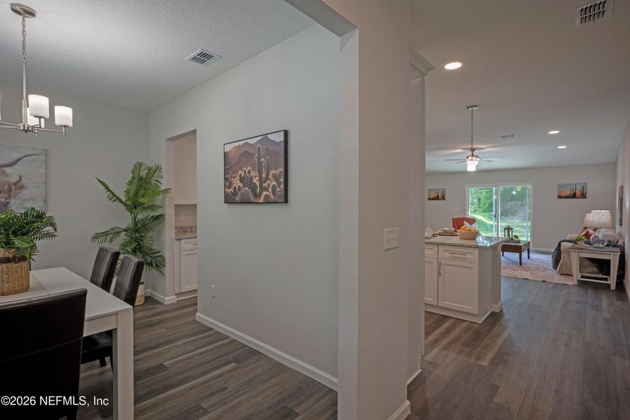 Furnished interior view inside a new home in , Jacksonville (Image 8).