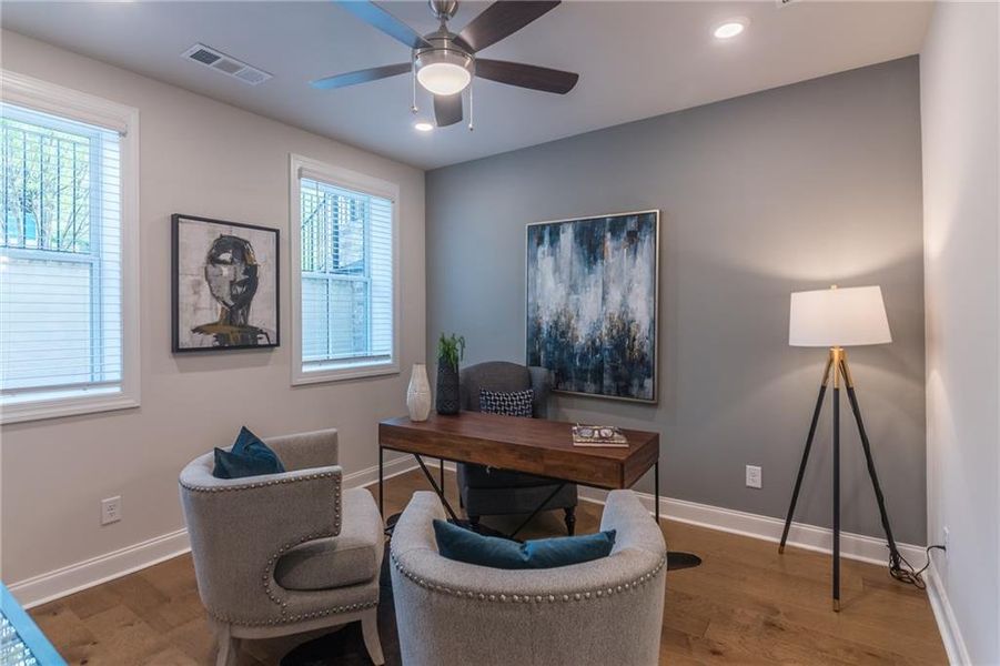 Furnished interior view inside a new home in Waterside, Peachtree Corners (Image 17).