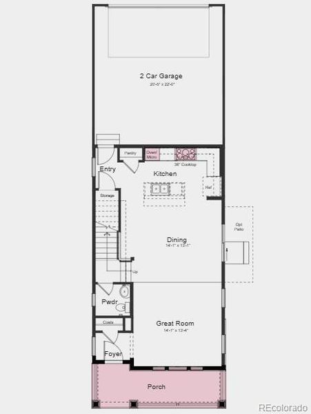 Structural options added include: built in appliance package, additional sink at upstairs bath.