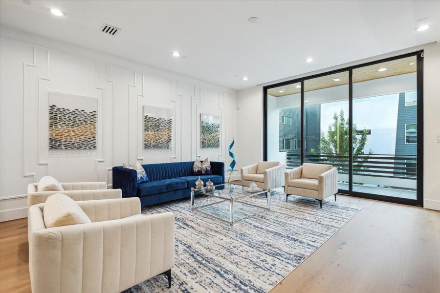 Furnished interior view inside a new home in , Houston (Image 14).