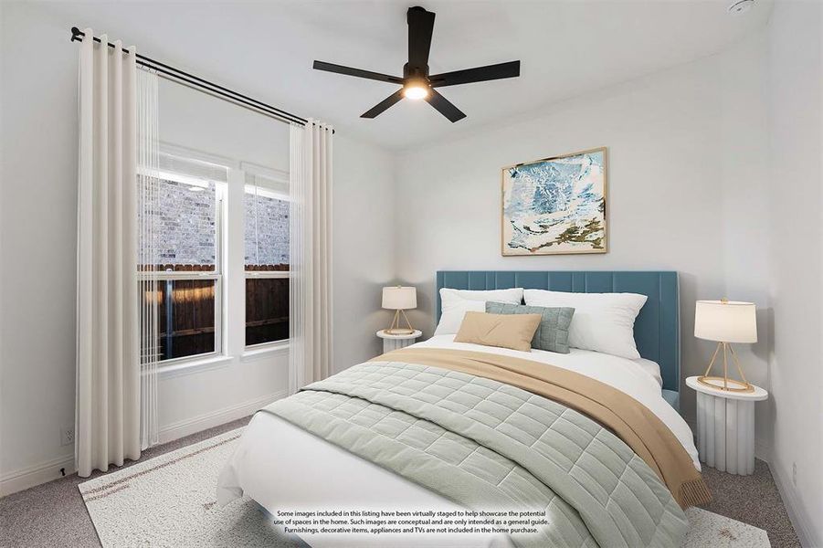 Furnished interior view inside a new home in Ridge Ranch Classic 60, Mesquite (Image 12).