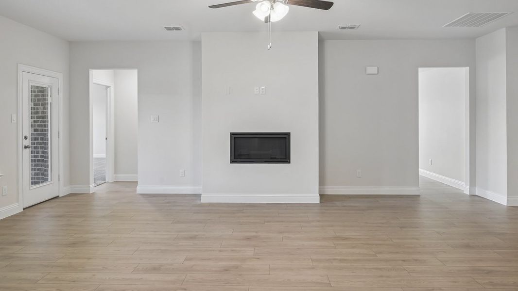 Representative unfurnished interior of a home built from the Ithaca by D.R. Horton in Silverado, Aubrey (Image 14). Representative unfurnished interior of a home built from the Ithaca by D.R. Horton in Silverado, Aubrey (Image 14).