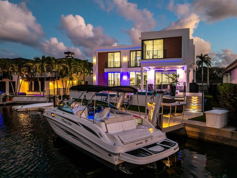 Exterior details and patio area of a home in , Lighthouse Point (Image 3).
