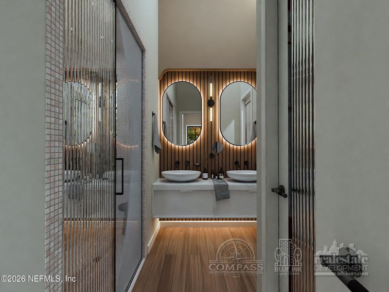 Furnished interior view inside a new home in , Jacksonville (Image 14).